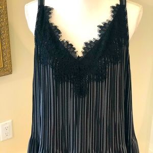 Chicos size 2, Sexy lace detail, sleeveless top